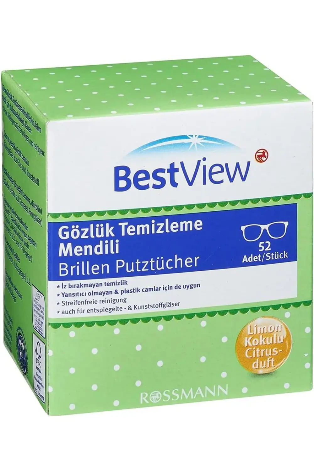 modaflux View Gözlük Temizleme Mendili 52 adet polynova 395519