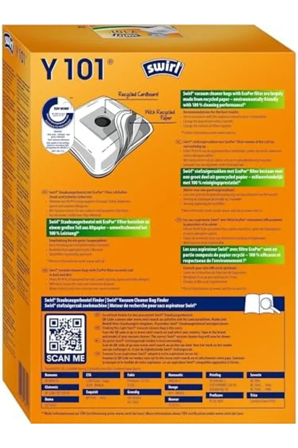 modaflux Y 101 EcoPor,, Privileg ve Severin Elektrikli Süpürgeler