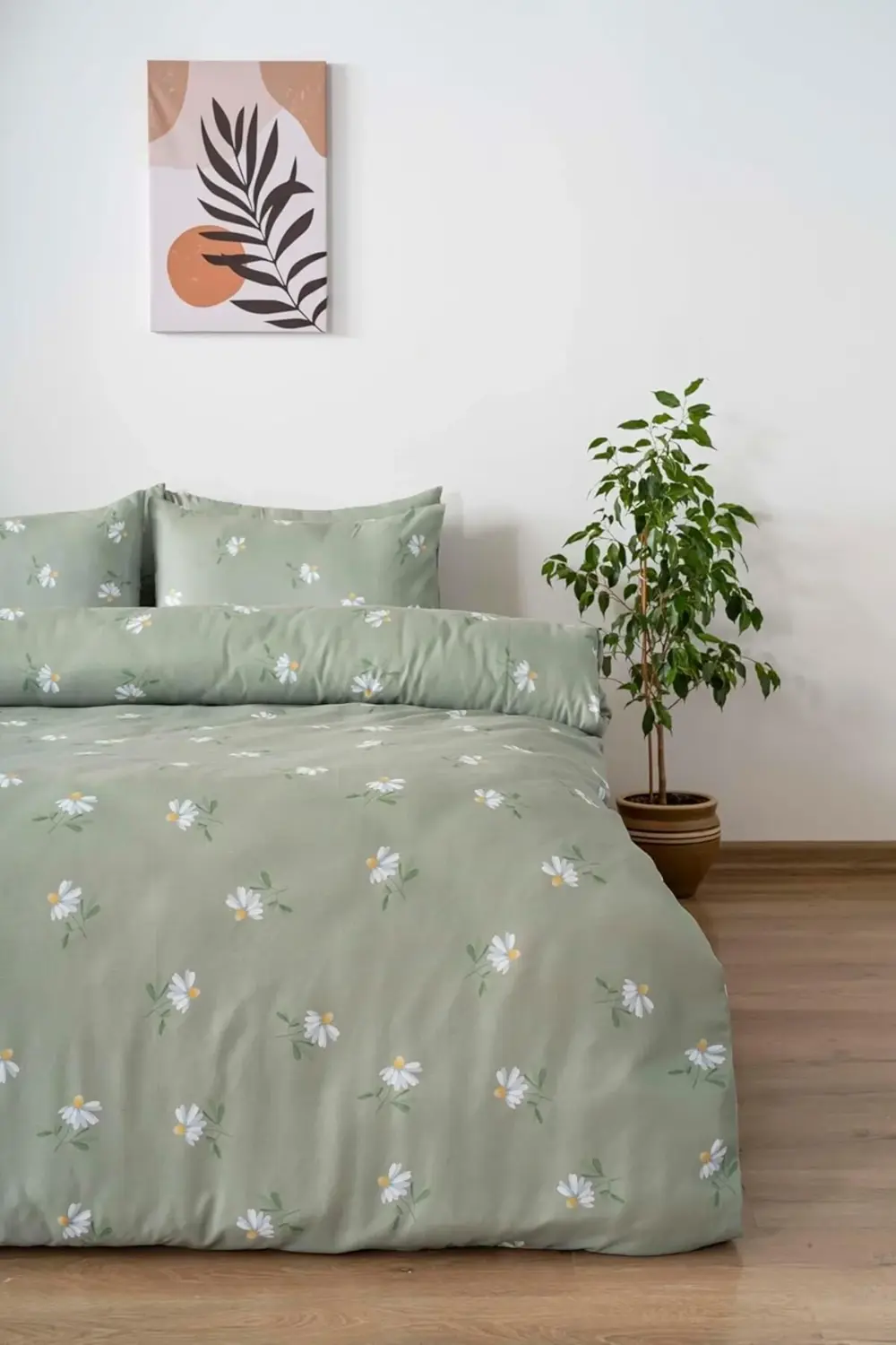 modaflux Yeşil Çift Kişilik Nevresim Takımı polynova 395519