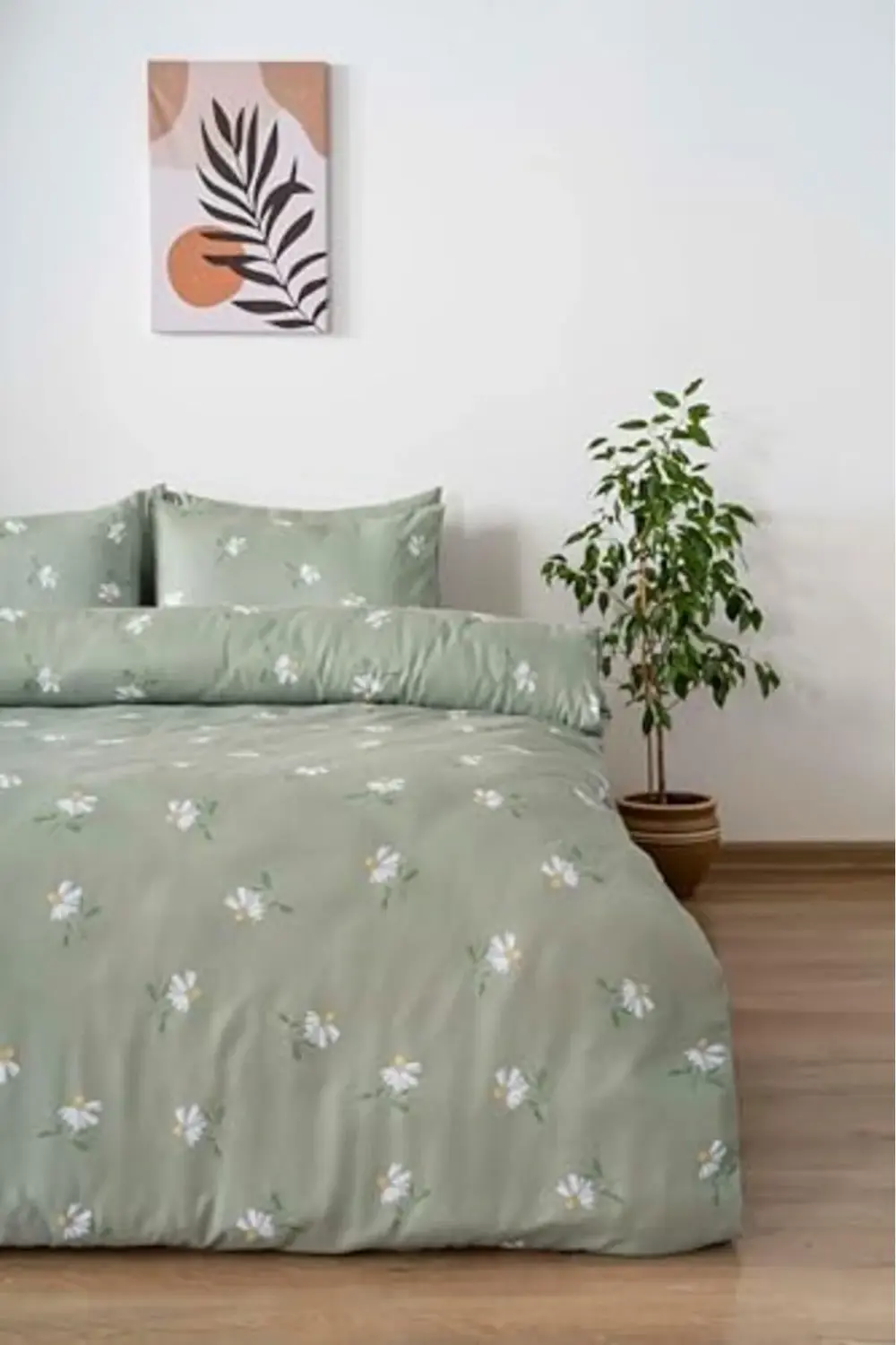 modaflux Yeşil Çift Kişilik Nevresim Takımı polynova 395519