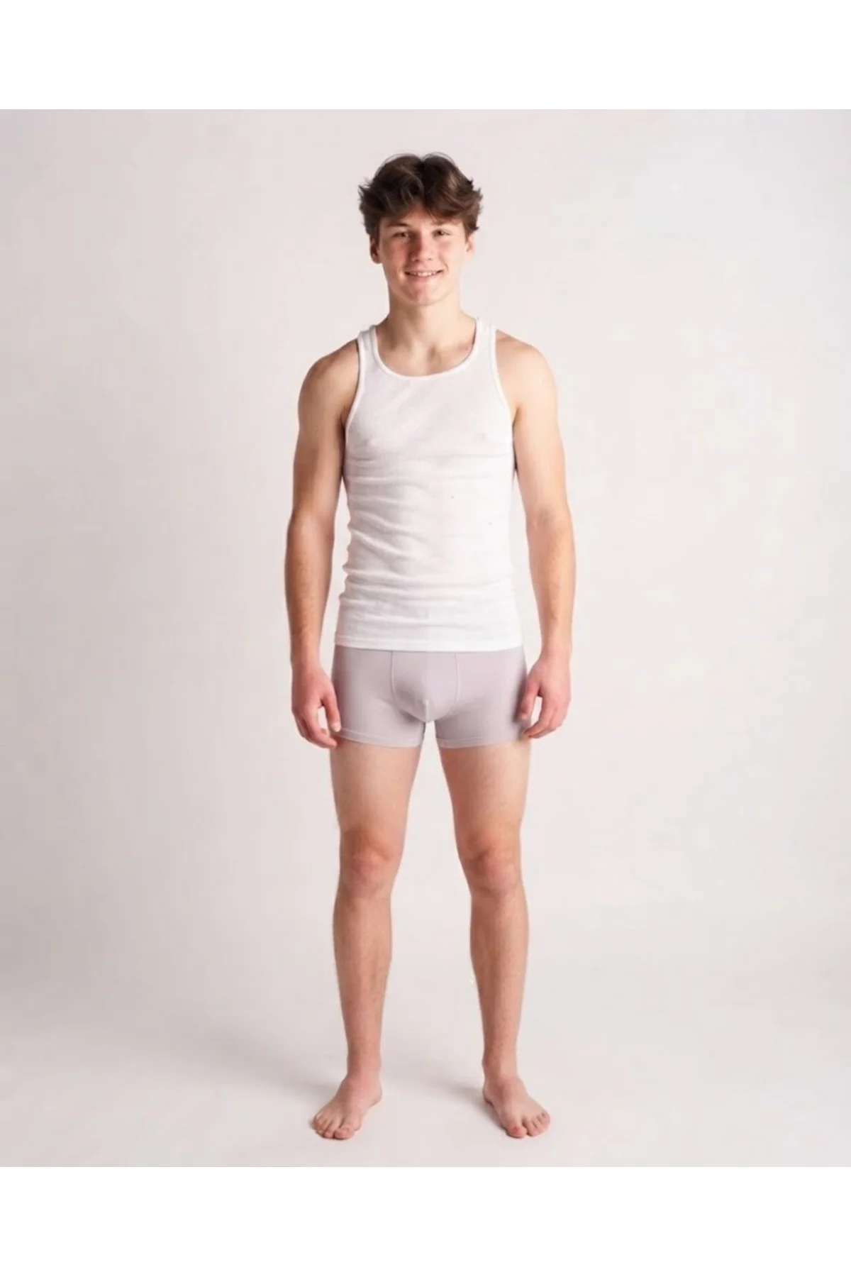 Modal Boxer İnci Grisi Soluk Gül Renkli Rahat Kalıp Modal Touch Modal Boxer İnci Grisi Soluk Gül Renkli Rahat Kalıp Modal Touch