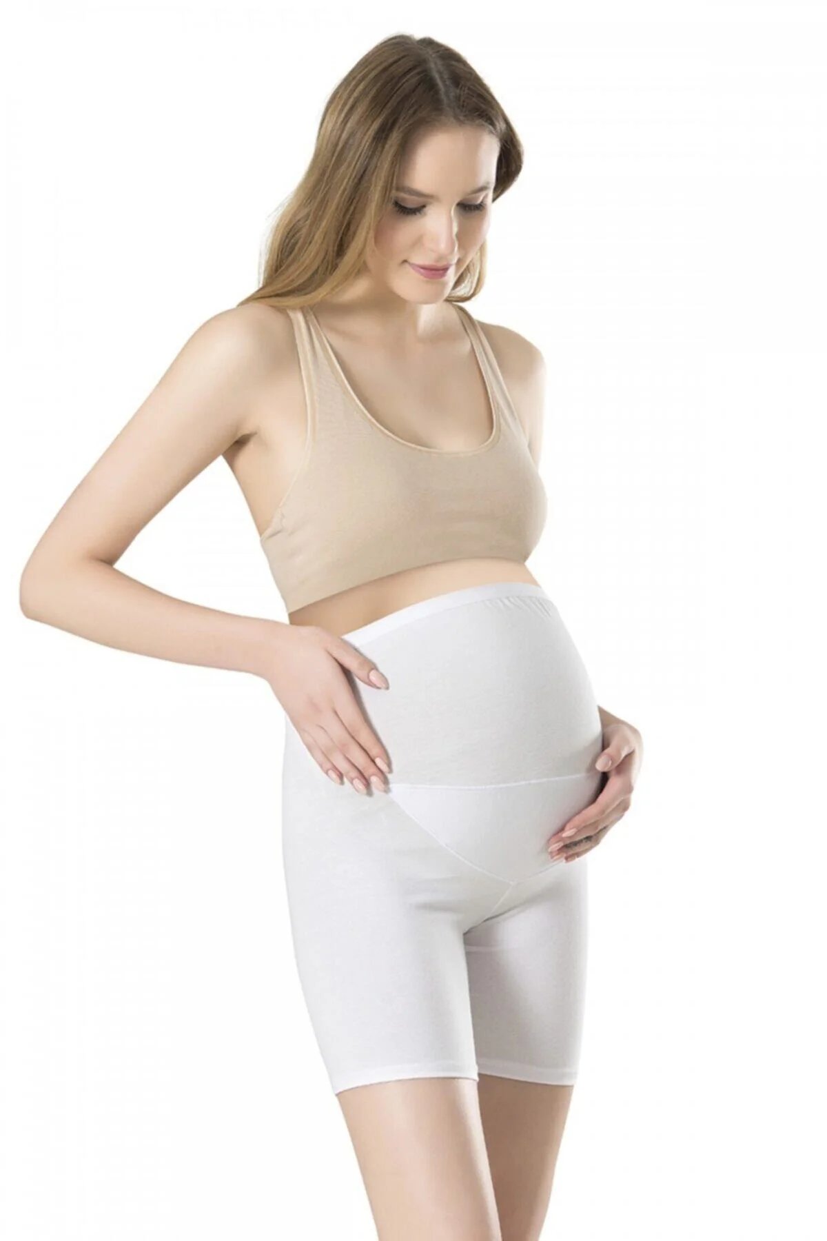 Modal Hamile Şor Kısa Yumuşak Olarak Tasarlanmış Boxer Şort 1110