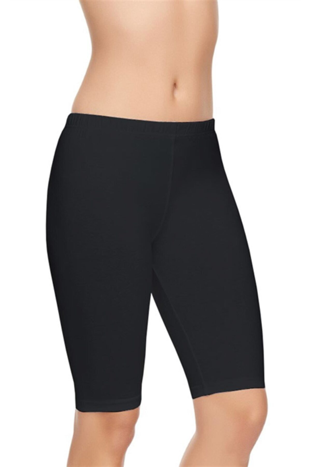 Tutku Elit Modal Likralı Diz Üstü Kısa Tayt Kadın Pamuk Elastan Elt 2103