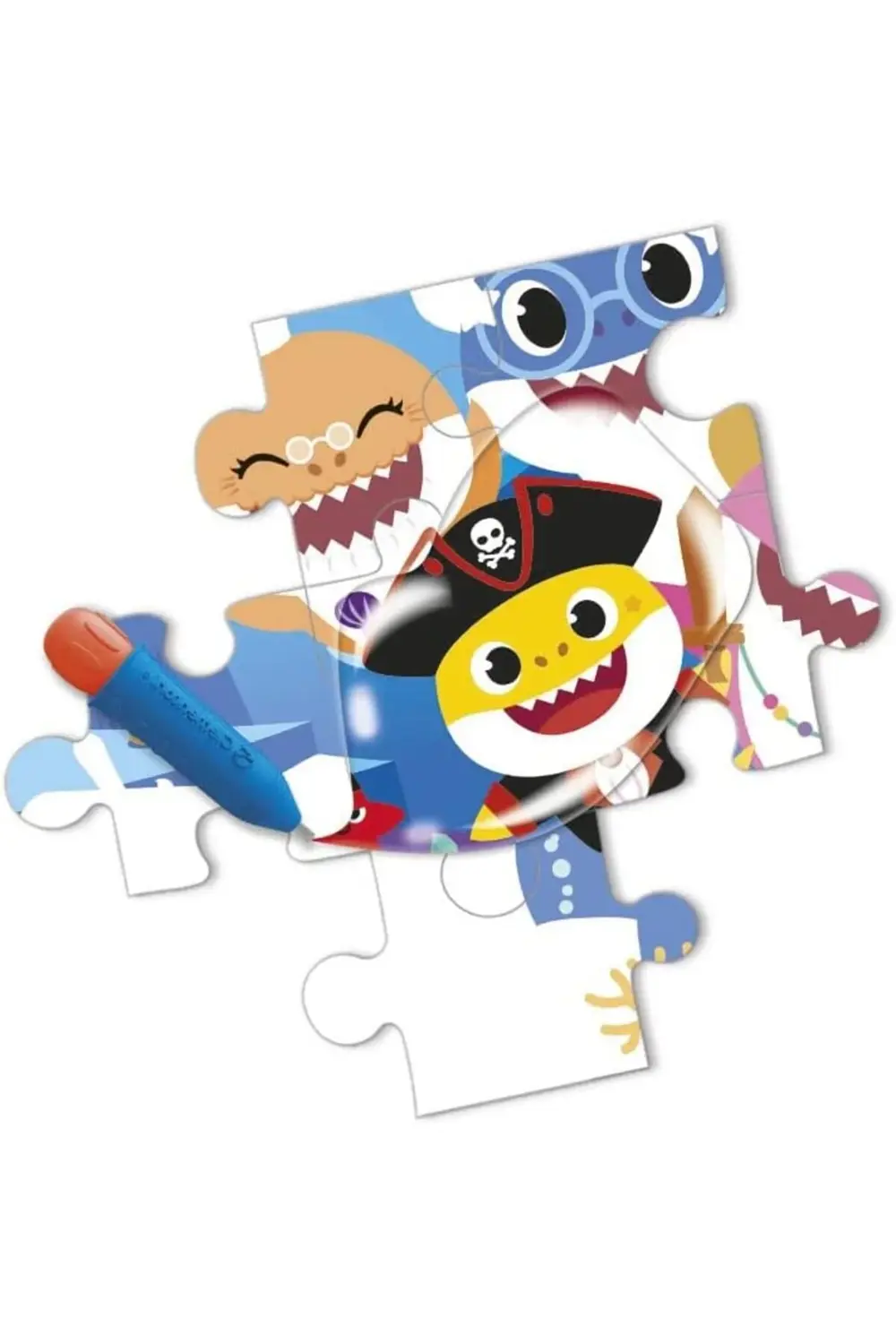modashine - 22241-15 Parça Water Frame Puzzle - Baby polymix 1171
