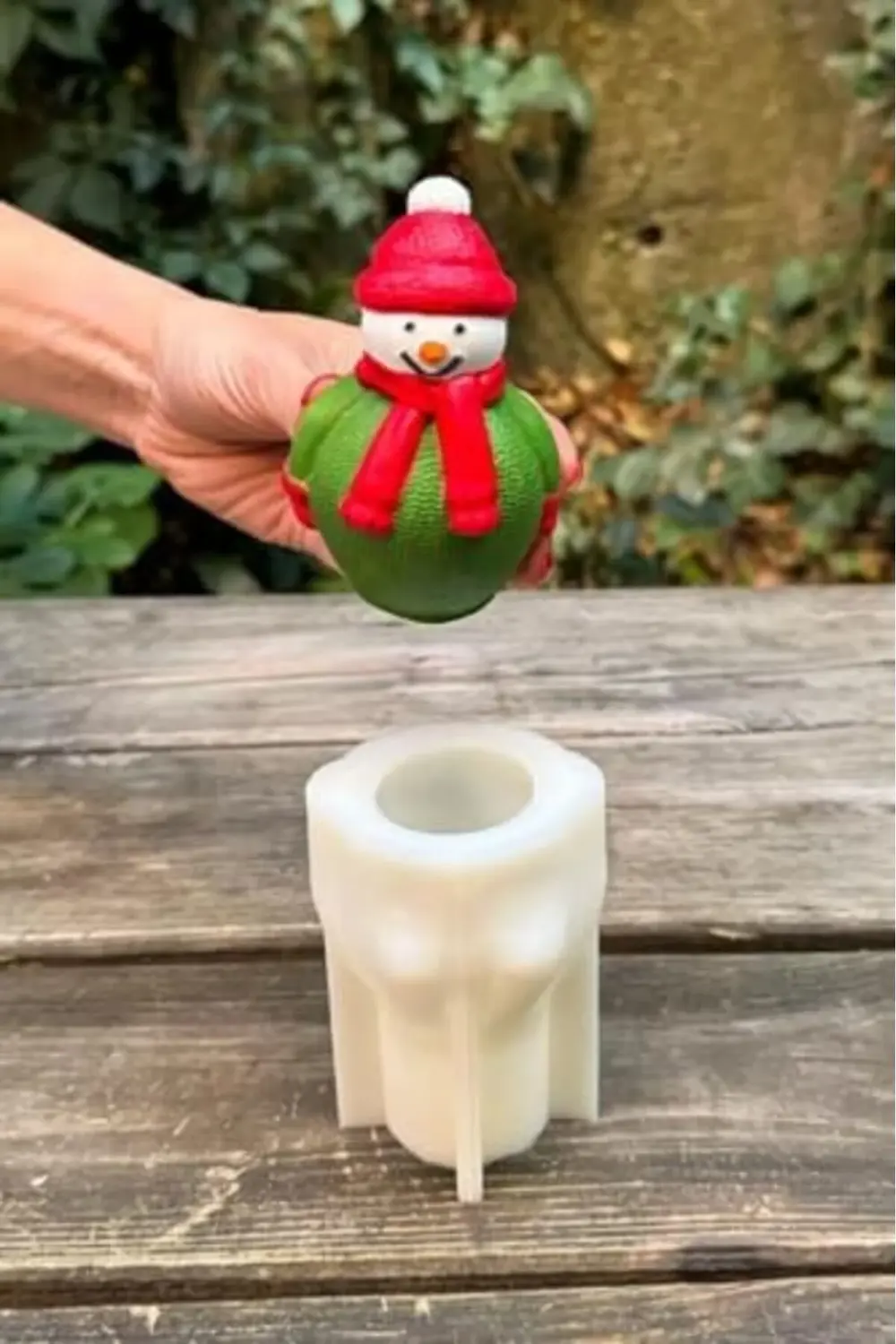 modashine 3D Christmas Kardan Adam Silikon Mum Kalıbı polymix 117