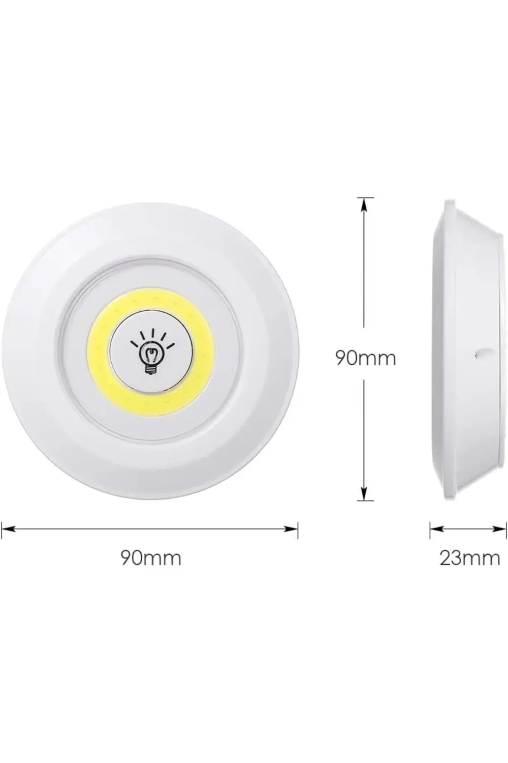 modashine 3'lü Led Lamba, Uzaktan Kumandalı Spot Lamba, Dolap Alt