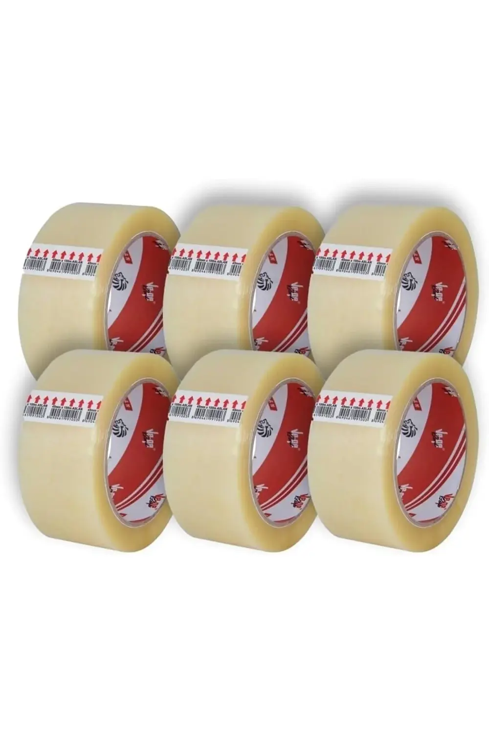 modashine 45mm x 100mt Şeffaf Koli Bantı Aslan 6LI polymix 117193