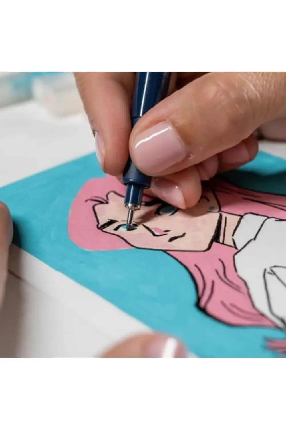 modashine 5300 İnce Uçlu Akrilik Markör ve 1800 Teknik Çizim Kale