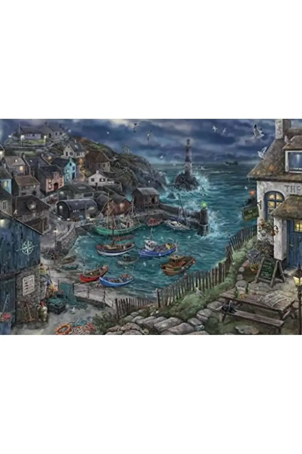 modashine 759 Parça EXIT Puzzle - Balıkçı Kasabası Bulmaca polymi