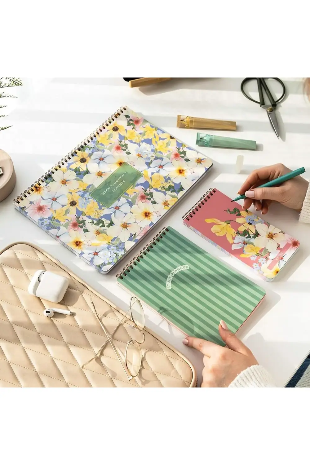 modashine A4 Haftalık Ve Günlük 3’lü Masaüstü Süresiz Planlayıcı