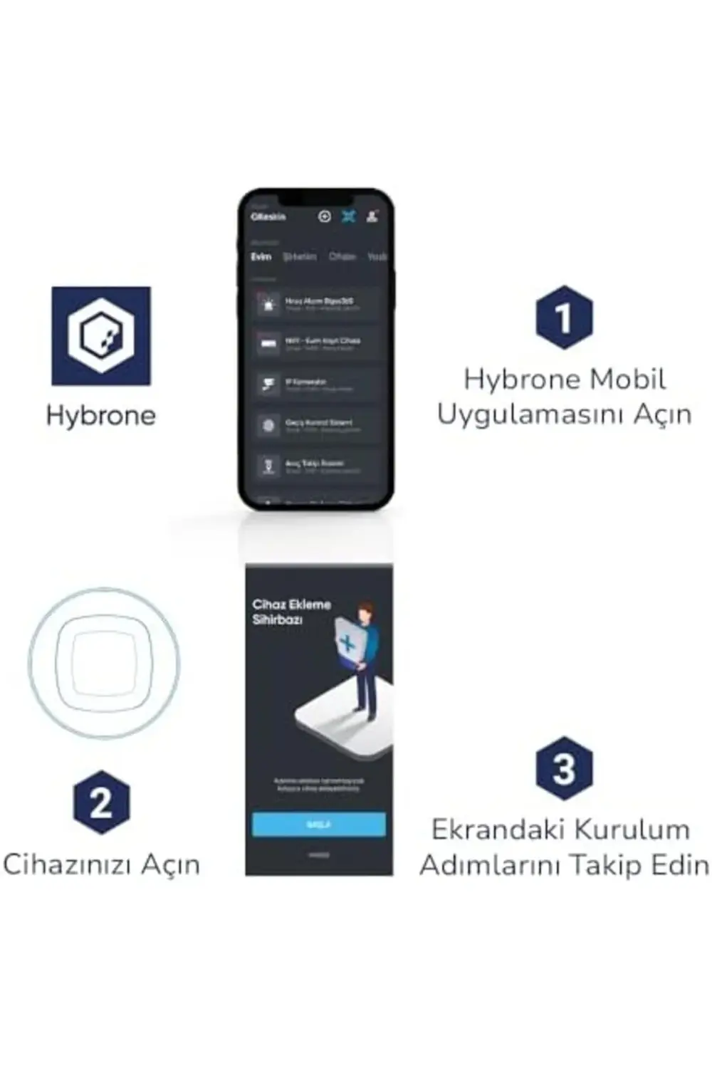 modashine Akıllı Wi-Fi Hareket Sensörü, Uzaktan Kontrol, 9 Metre