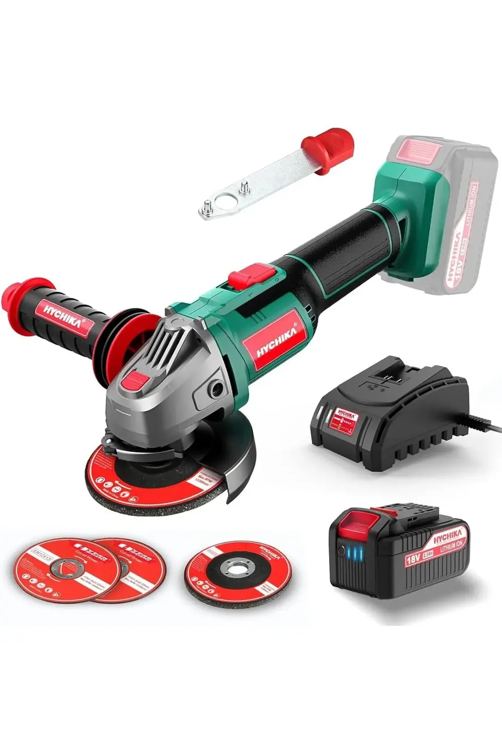 modashine akülü açılı taşlama makinesi 18 V, disk çapı 115 mm, rö