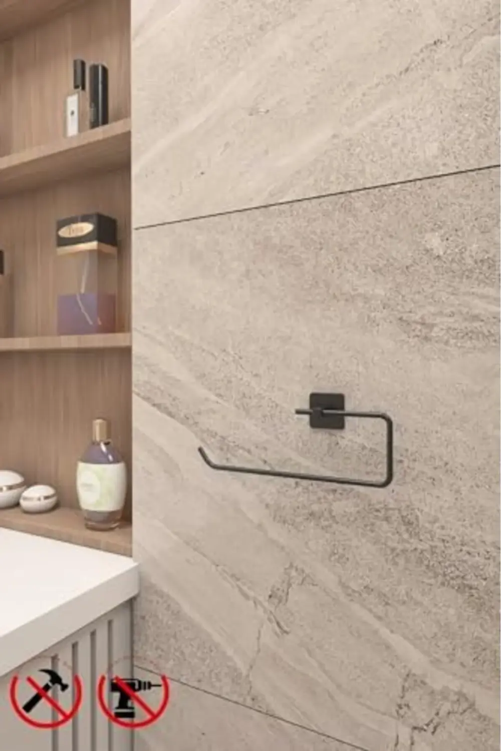 modashine Banyo Yapışkanlı Aksesuar Seti Havluluk T.Kağıtlık ve P