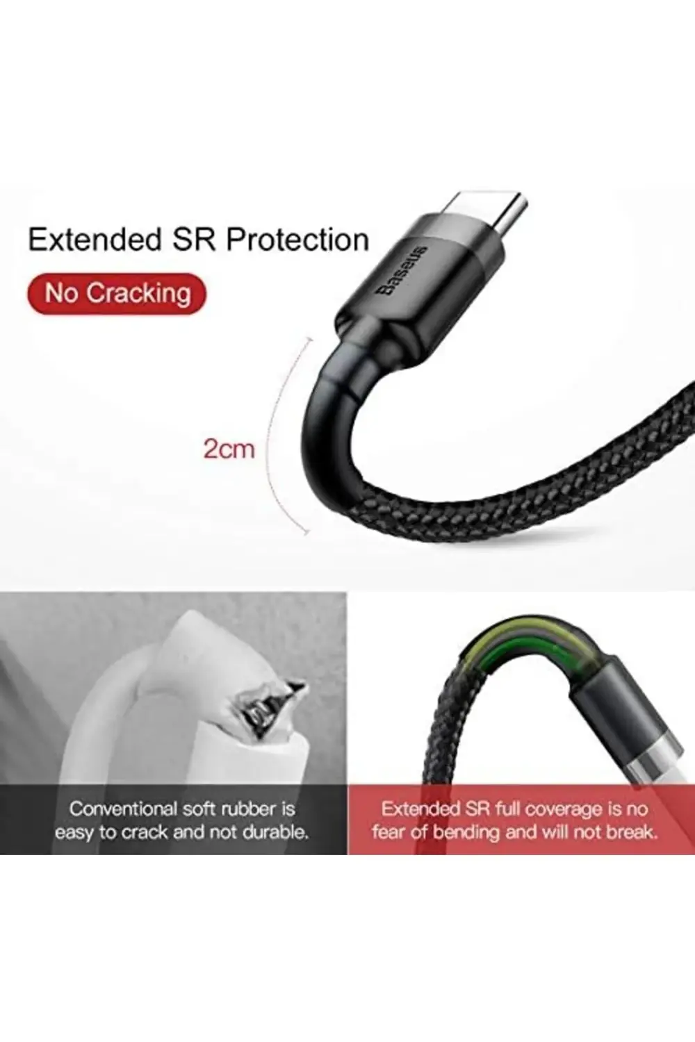 modashine Cafule USB A to C Kbl 2A 3m-Gri+S polymix 1171935