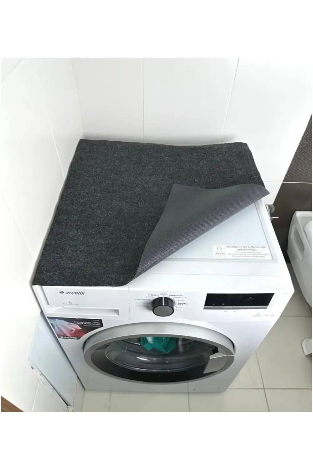 modashine Çamaşır Makinası Örtüsü Koruma Matı Kaymaz Taban Sıvı G