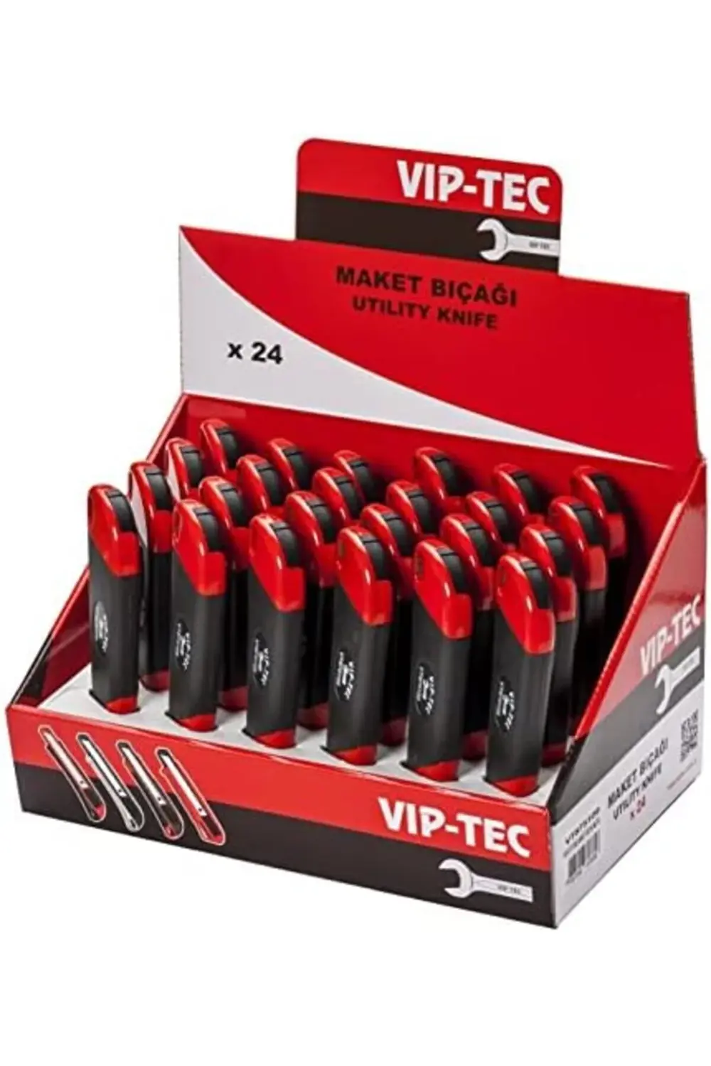 modashine Çift Malzemeli Metal Bıçağı 18 mm Pro (kırmızı) polymix