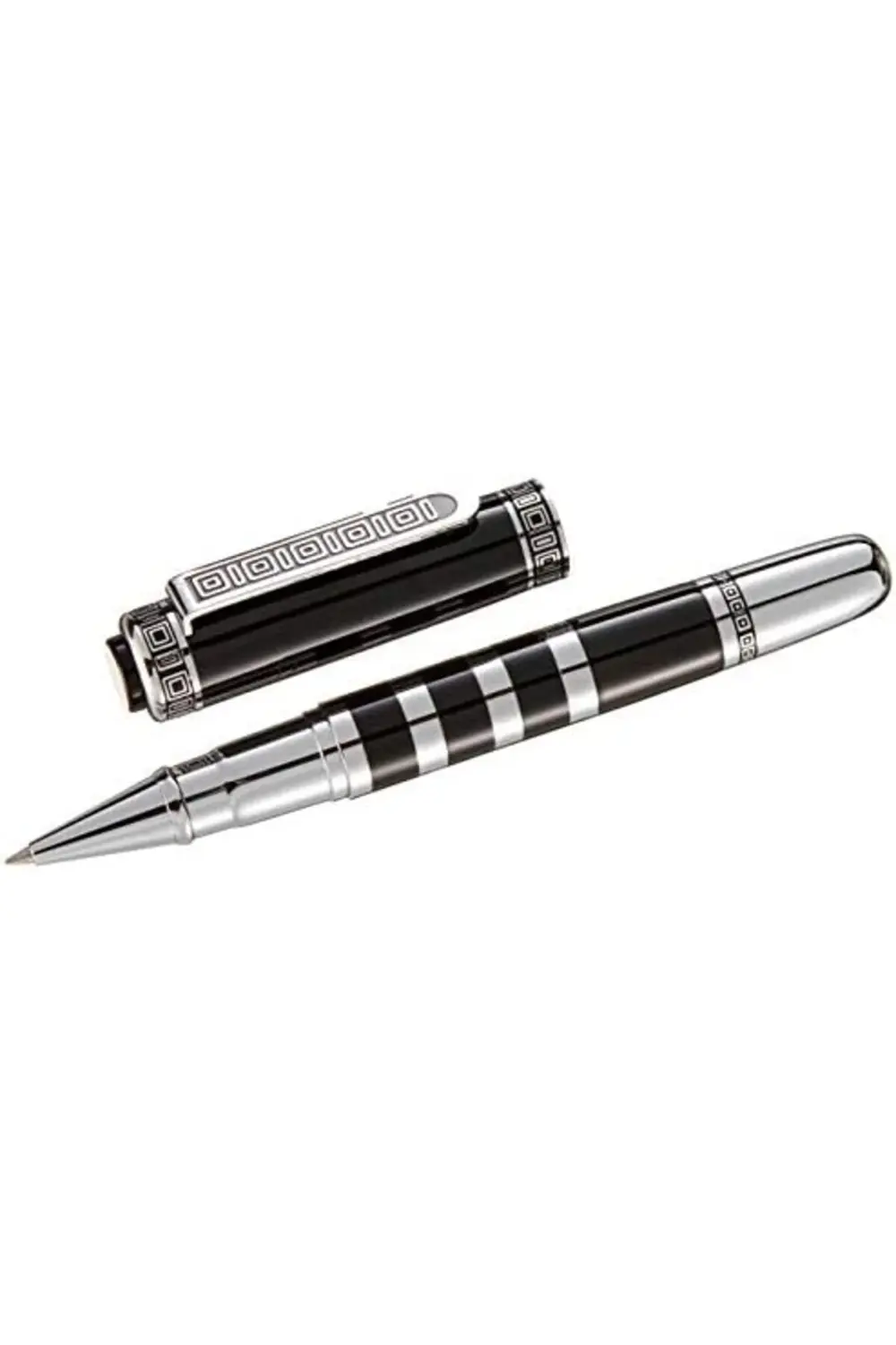 modashine Clkpen ZPÖ03 Atatürk Silüetli Roller Kalem Gümüş polymi