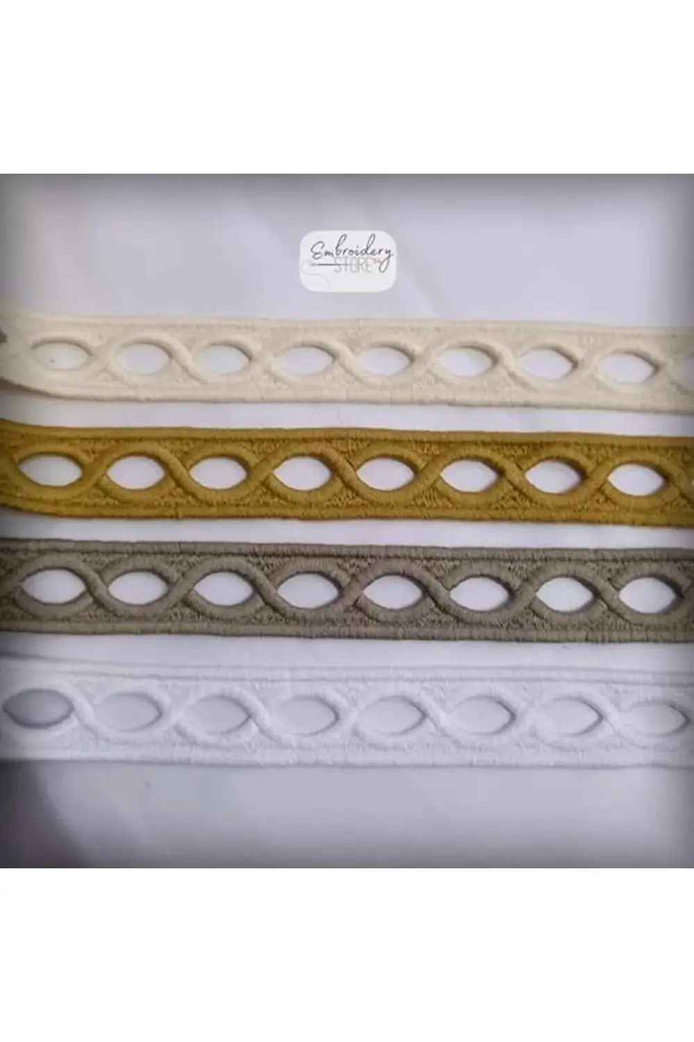 modashine Desen Motifli Şerit Nakış Modeli | Nakış Aksesuar (Beya
