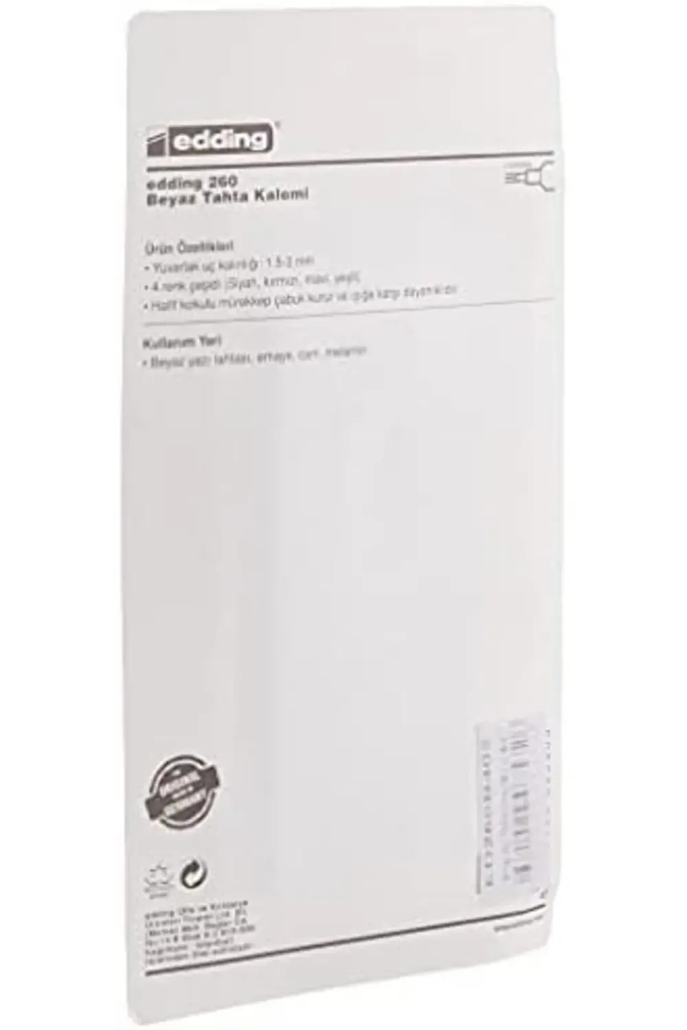 modashine Edding Turkey ED260B403 Beyaz Yazı Tahtası Kalemi polym