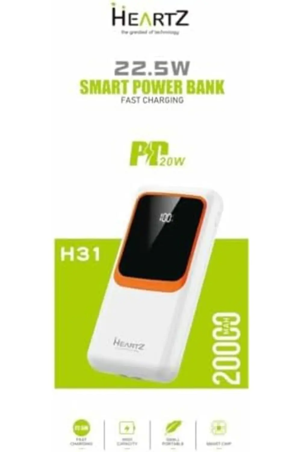 modashine H31 20000 MH PD 20W ve USB 22.5W FAST HIZLI ŞARJ DAHİLİ