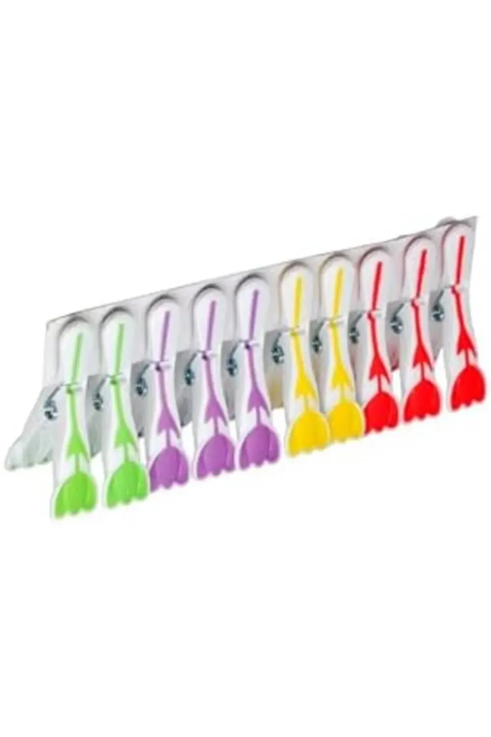 modashine Lale Desenli Silikon Mandal, Beyaz, 30 Adet polymix 117