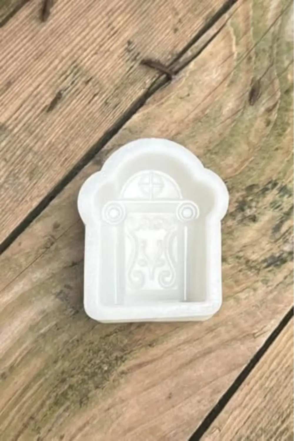 modashine Mezar Taşı Geyik Boynuzu Desenli Mum Kalıbı (Silikon) (