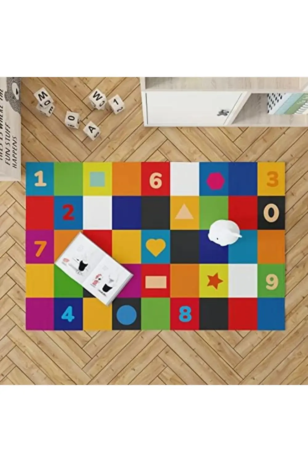 modashine Okul Öncesi Öğretici Oyun Matı - Bebek Oyun Halısı poly