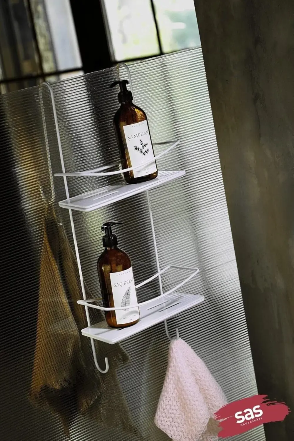 modashine Ömür Boyu Paslanmaz Kristal Raf Banyo Düzenleyici Şampu