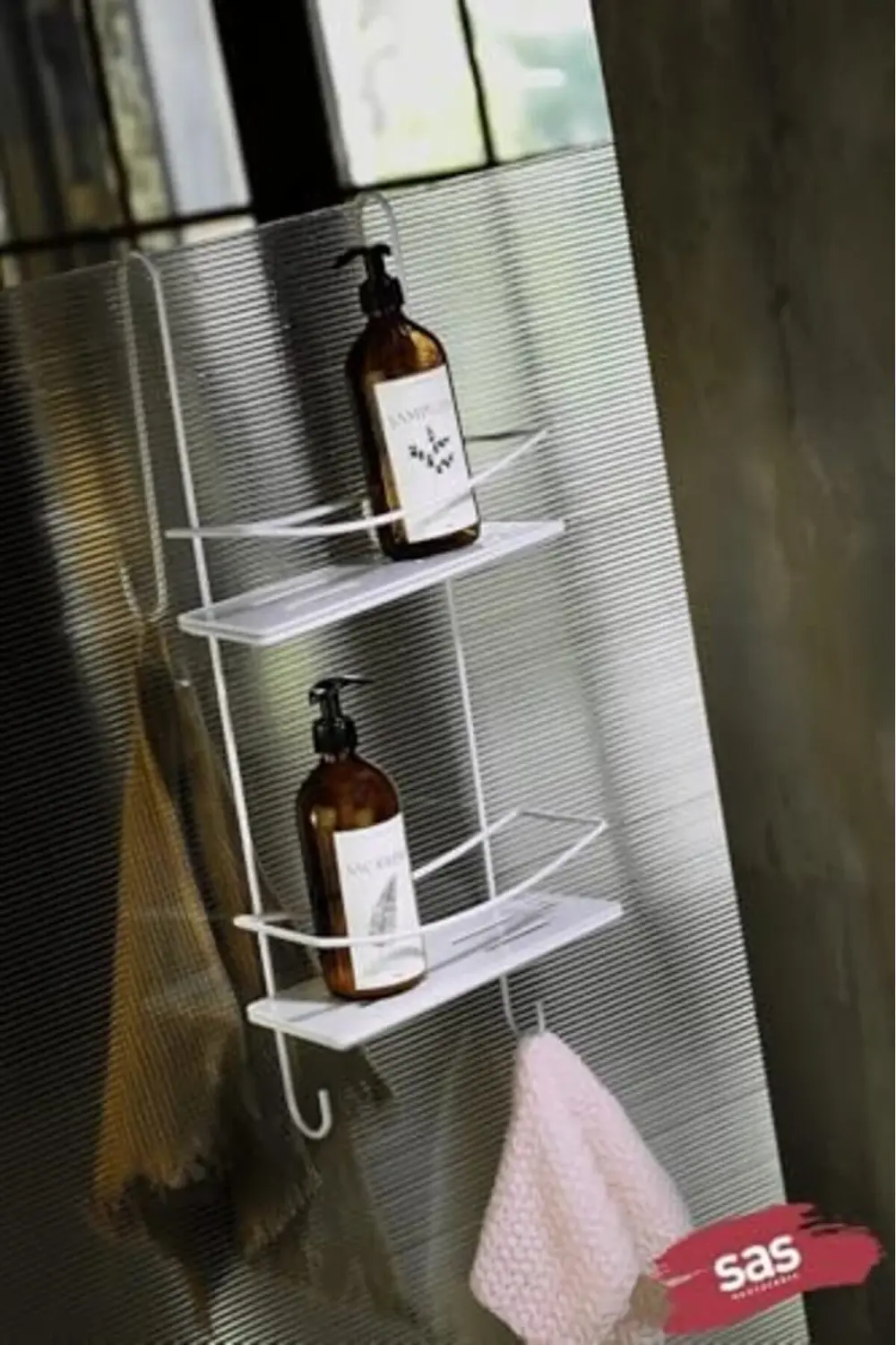 modashine Ömür Boyu Paslanmaz Kristal Raf Banyo Düzenleyici Şampu