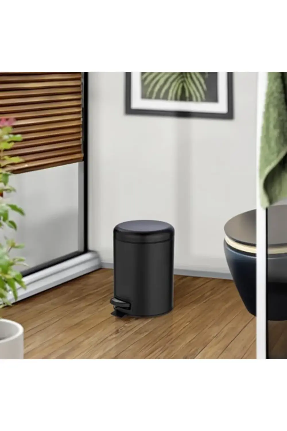 modashine Pedallı Çöp Kovası Paslanmaz Çelik 5 L. Alassio, Parlak