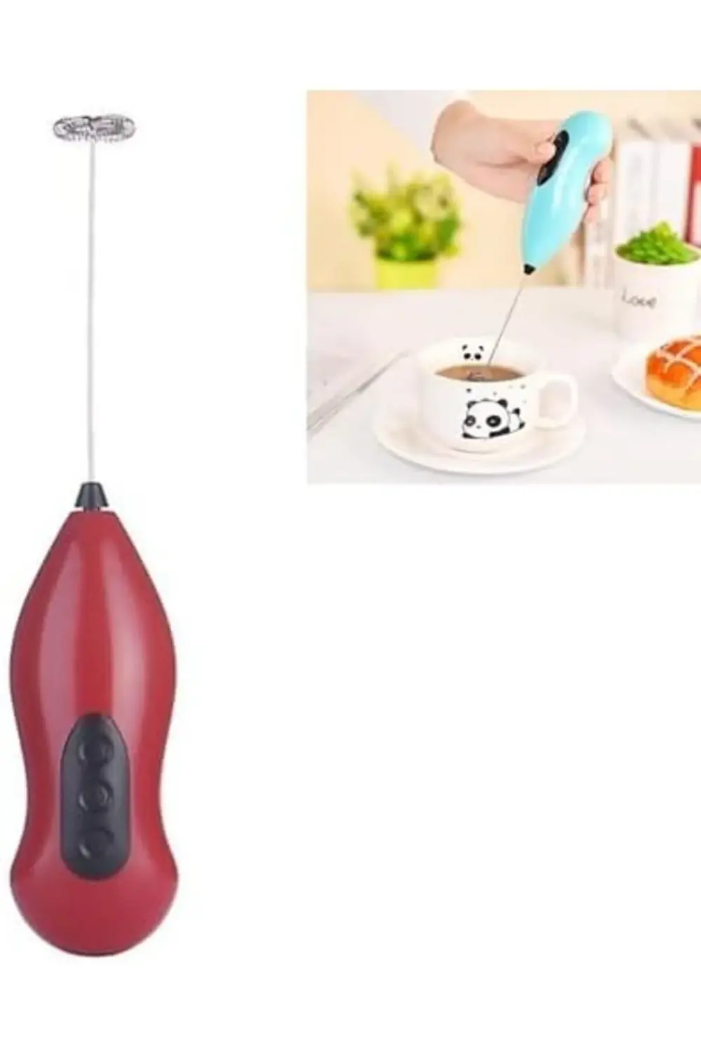 modashine Pilli Süt Köpürtücü – Cappuccino ve için Kahve Köpürtüc