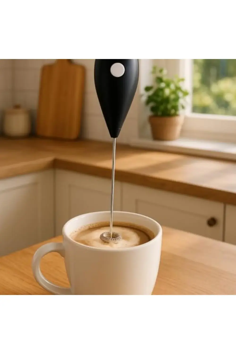 modashine Pilli Süt Köpürtücü – Cappuccino ve için Kahve Köpürtüc