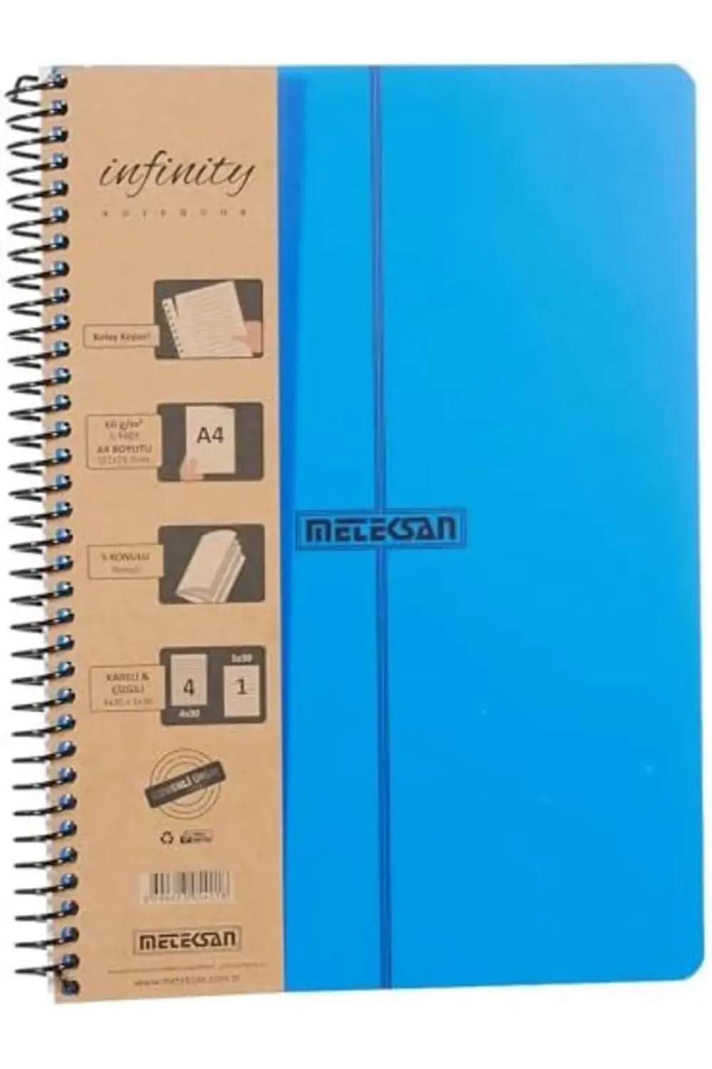 modashine Primary Serisi, A4, 5 Konulu (4 Kareli, 1 Çizgili) 150