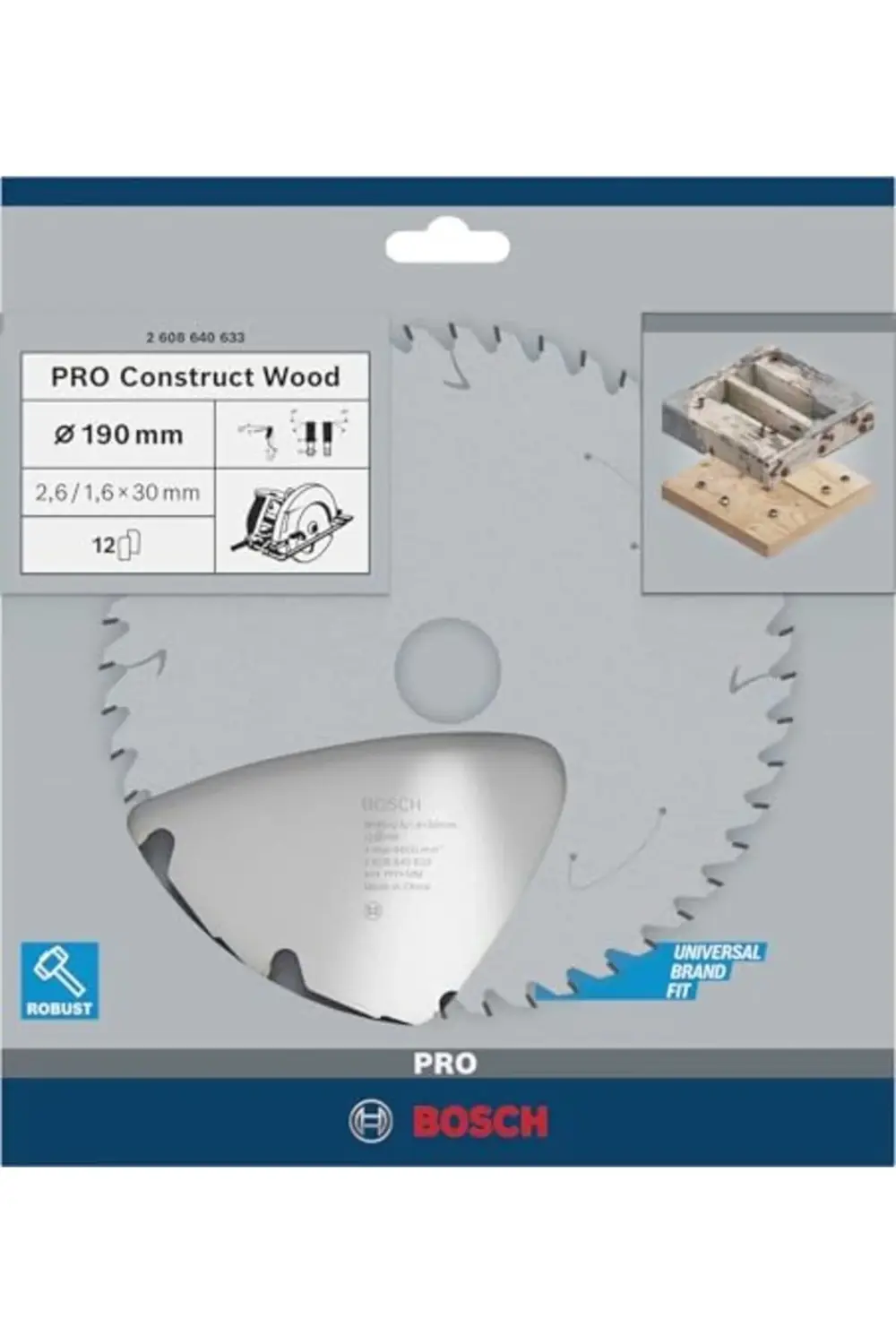 modashine Professional dairesel testere bıçağı 190 mm, 12 diş, Co