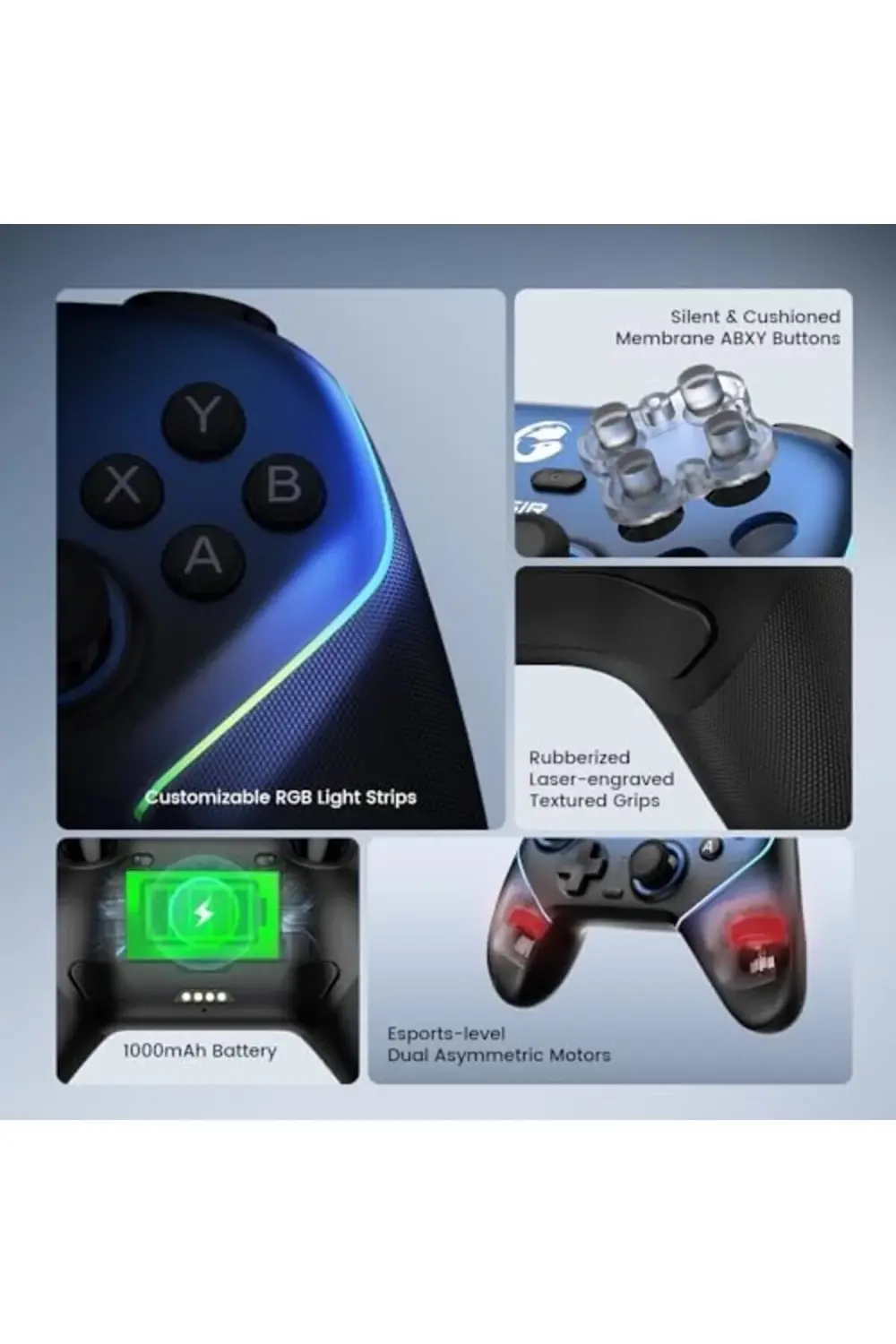 modashine Super Gaming Controller for PC/Switch/iOS/, Hall Effect