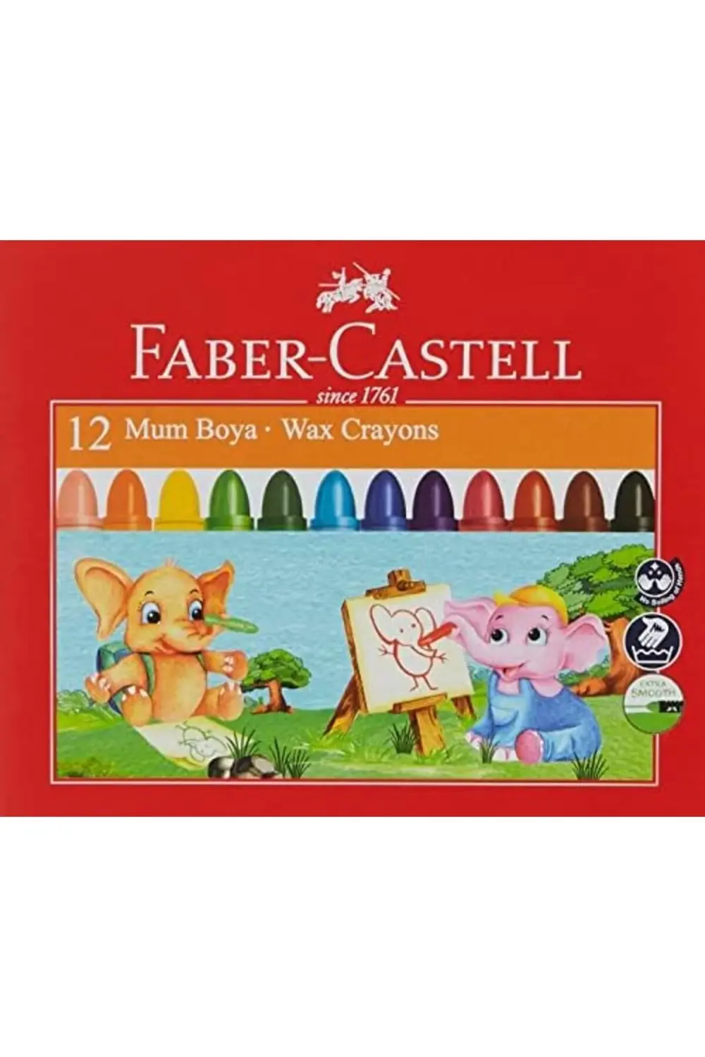 modashine Süper Yıkanabilir Mum, 12 Renk, Leke Bırakmaz, Boy, Par