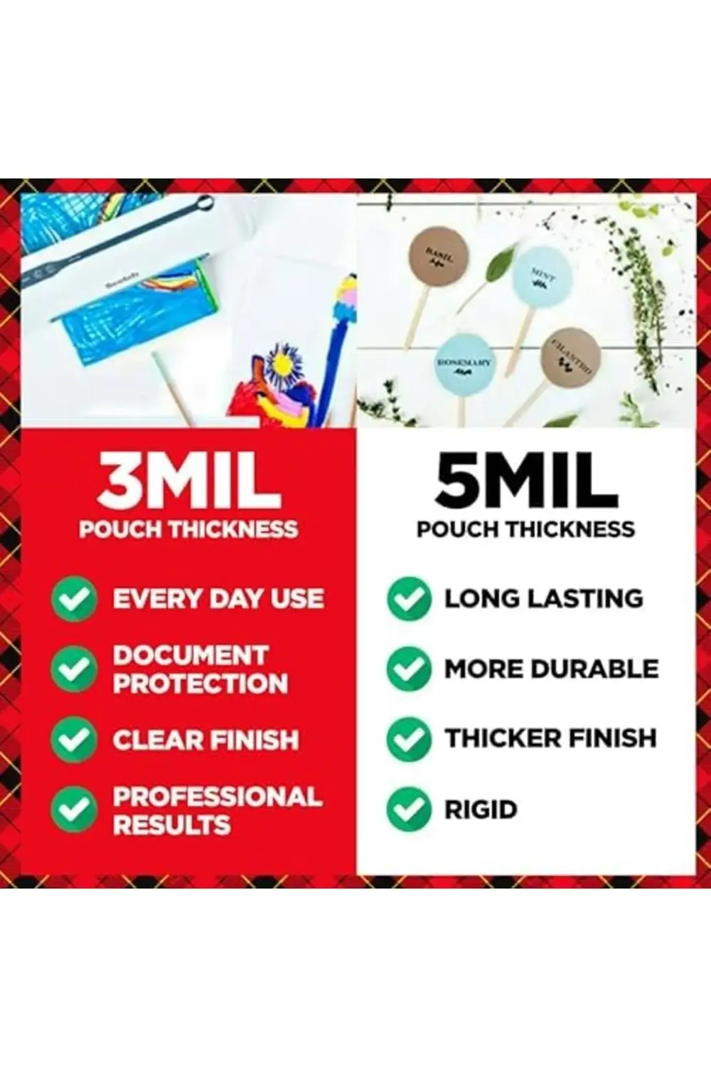 modashine Thermo Torba 5 mil, 8,9 x 11.4-inç 50-Pack modascope 10