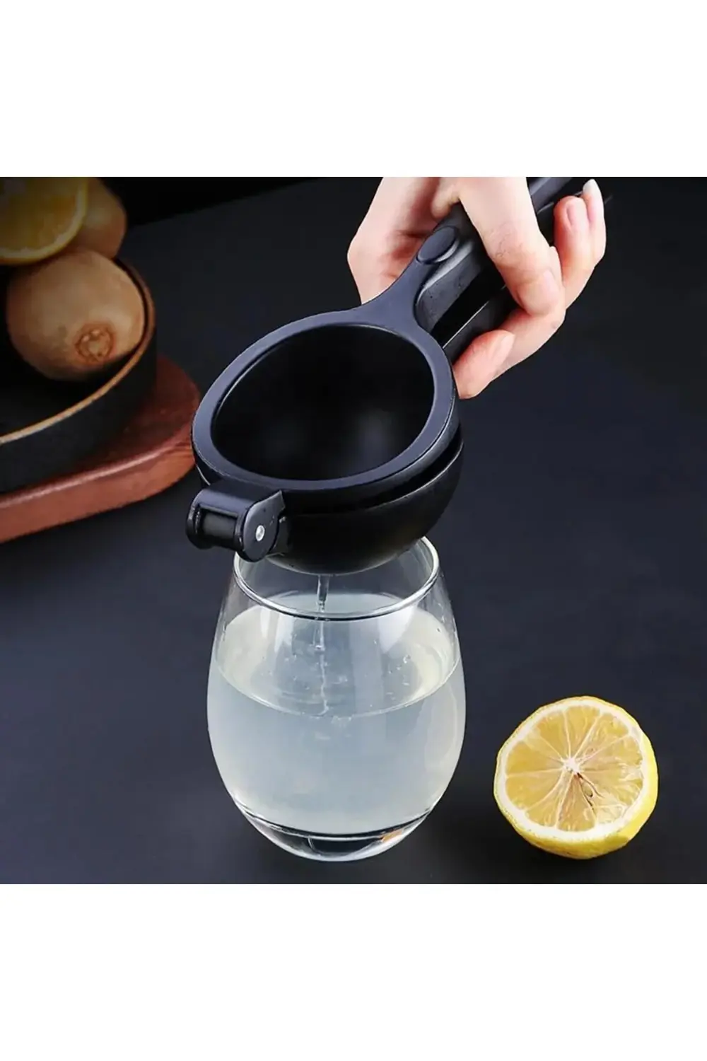 modashine TOPTAN Döküm Limon Sıkacağı Limon Presi Siyah Metal Lim