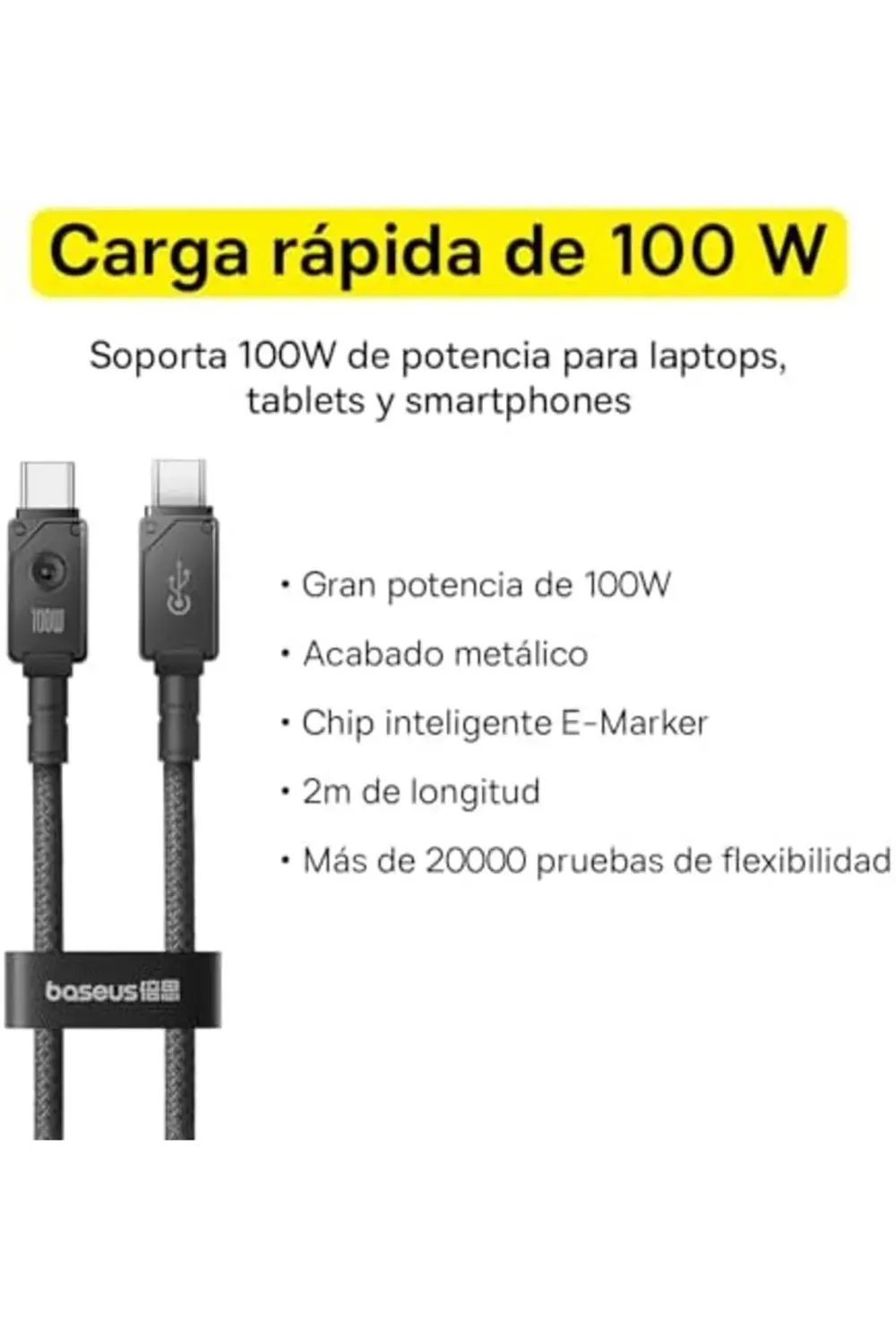 modashine Unbrea. C to C PD 100W 2m Kbl-Syh polymix 1171935