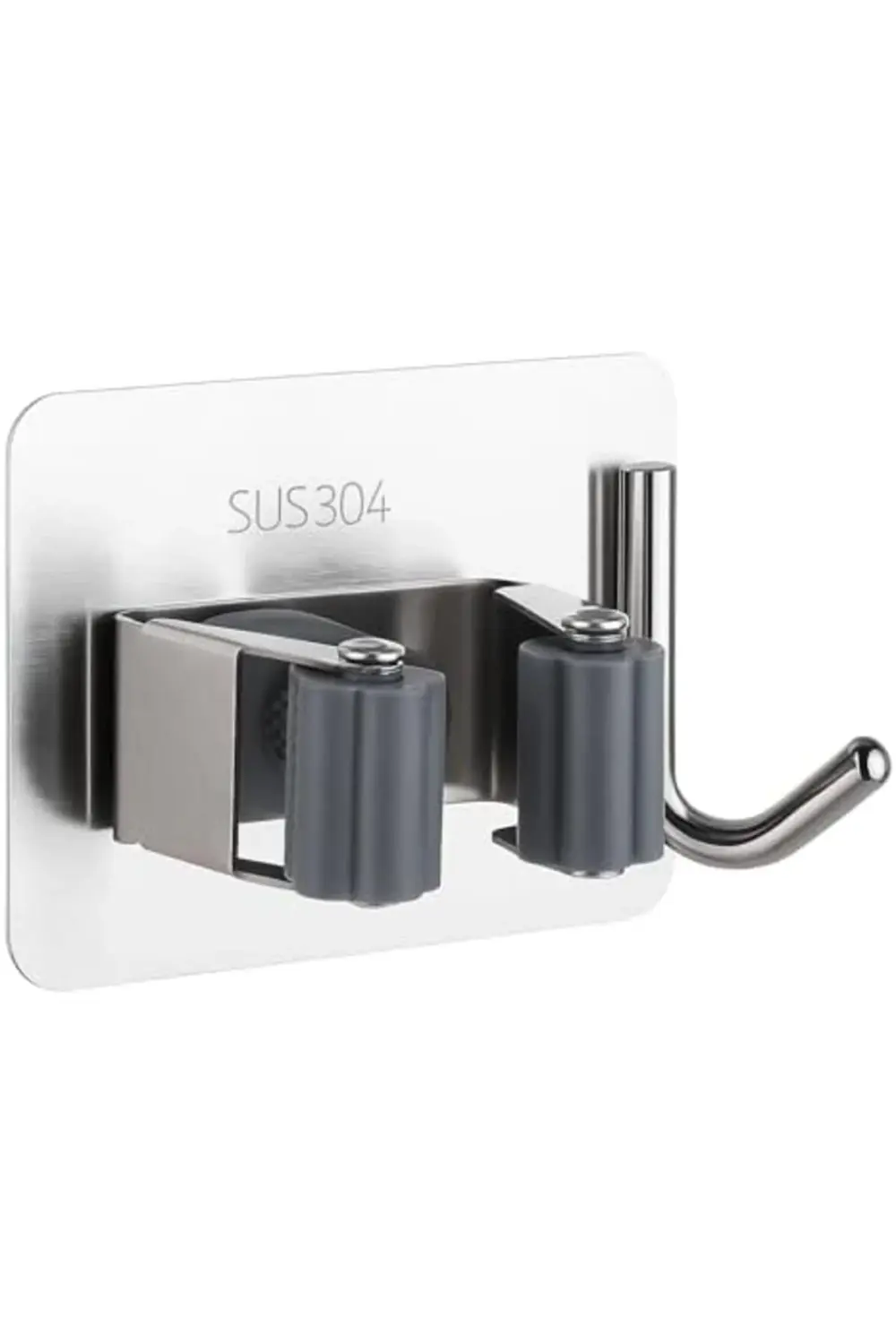 modashine Yapışkanlı Paslanmaz Çelik Süpürge ve Paspas Tutucu 304