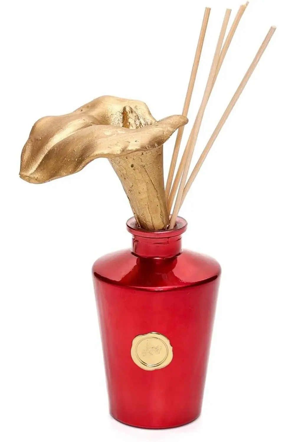 modashine Yılbaşı 130 ml Kırmızı Glow Gala Çiçek Taş Çubuklu Vani