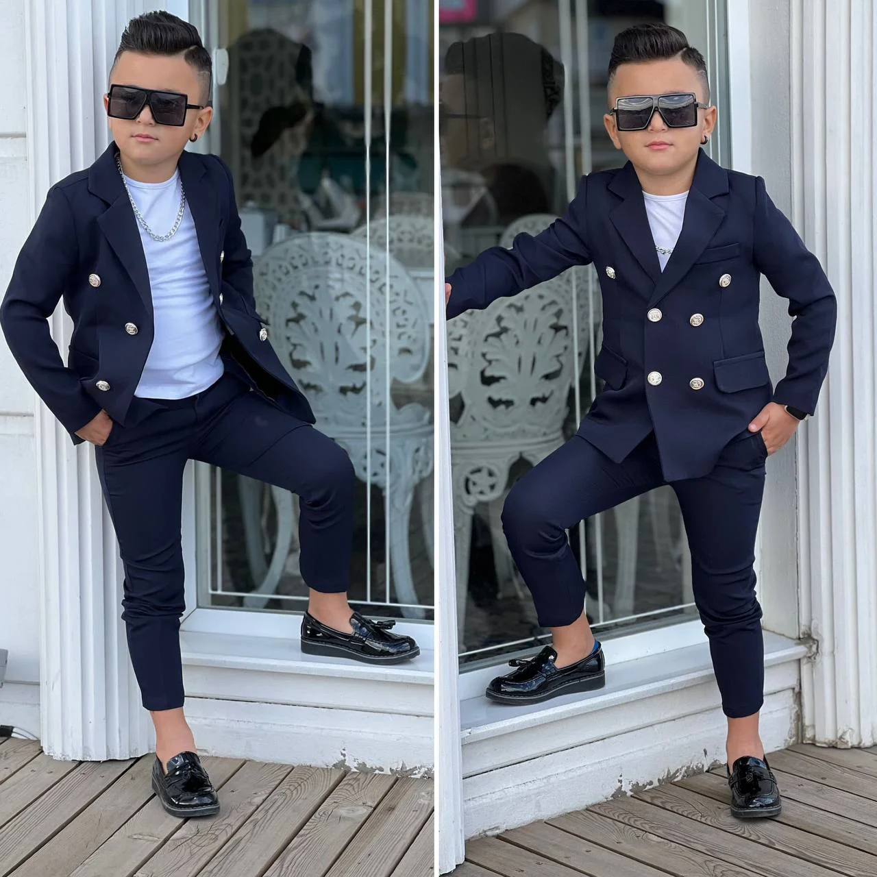 MODAVALS 4 PARÇA 6 DÜĞMELİ CEKETLİ ERKEK ÇOCUK TAKIM ELBİSE - BEY