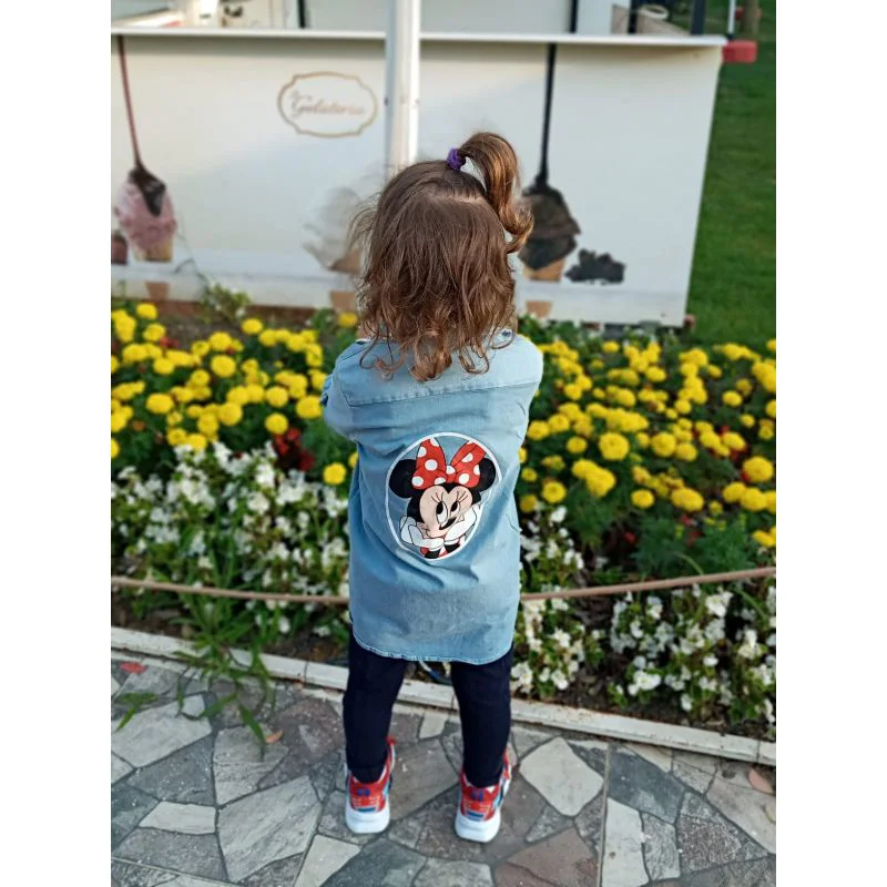 MODAVALS ANNE KIZ MINNIE BASKILI TUNİK KOT GÖMLEK MODAVALS ANNE KIZ MINNIE BASKILI TUNİK KOT GÖMLEK