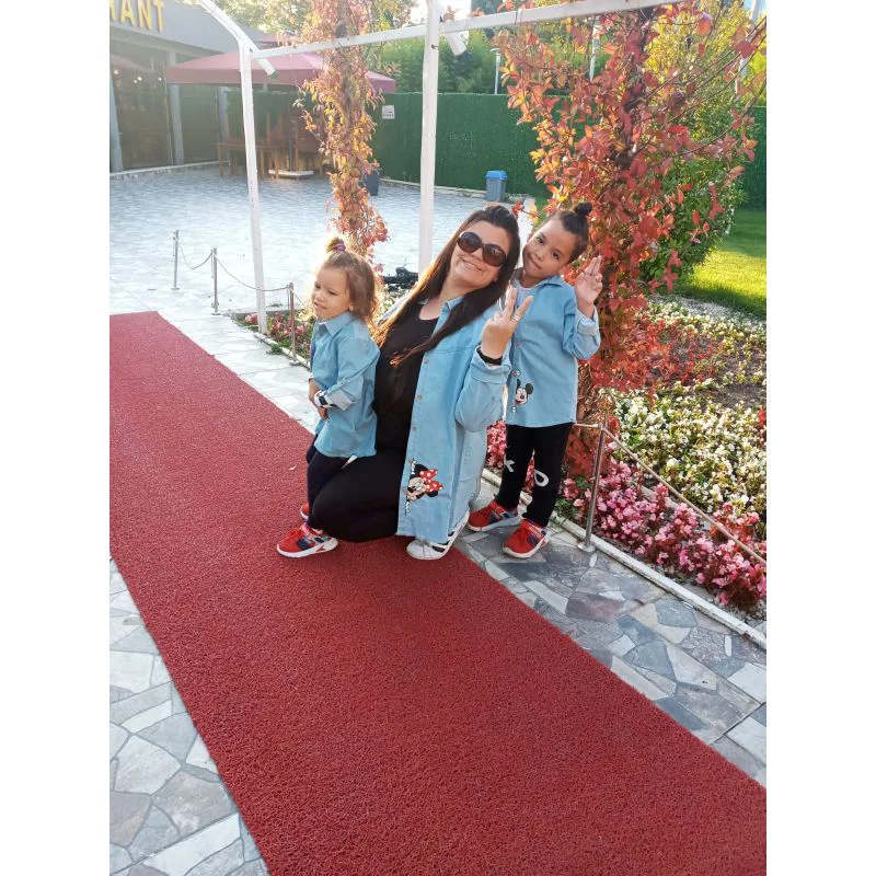 MODAVALS ANNE KIZ MINNIE BASKILI TUNİK KOT GÖMLEK MODAVALS ANNE KIZ MINNIE BASKILI TUNİK KOT GÖMLEK