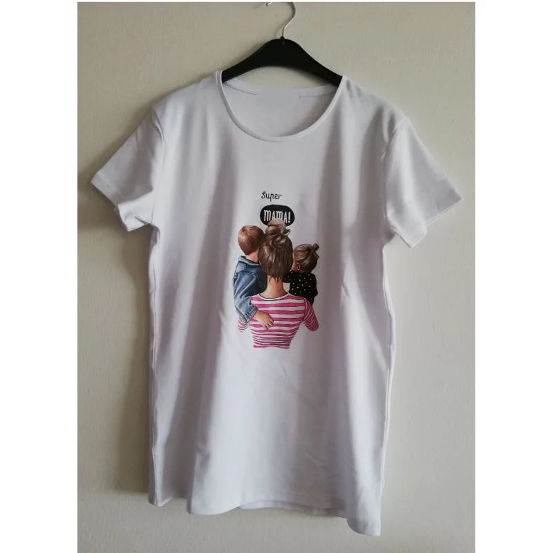 MODAVALS ANNELER GÜNÜ TASARIMI DİJİTAL BASKILI ANNE ÇOCUK TSHIRTL