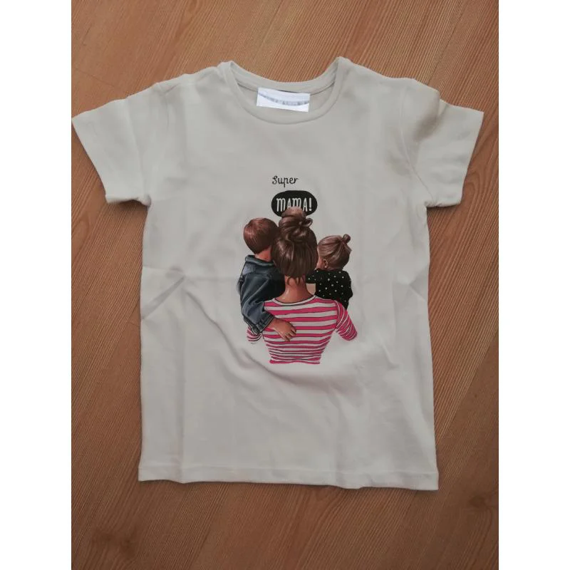 MODAVALS ANNELER GÜNÜ TASARIMI DİJİTAL BASKILI ANNE ÇOCUK TSHIRTL