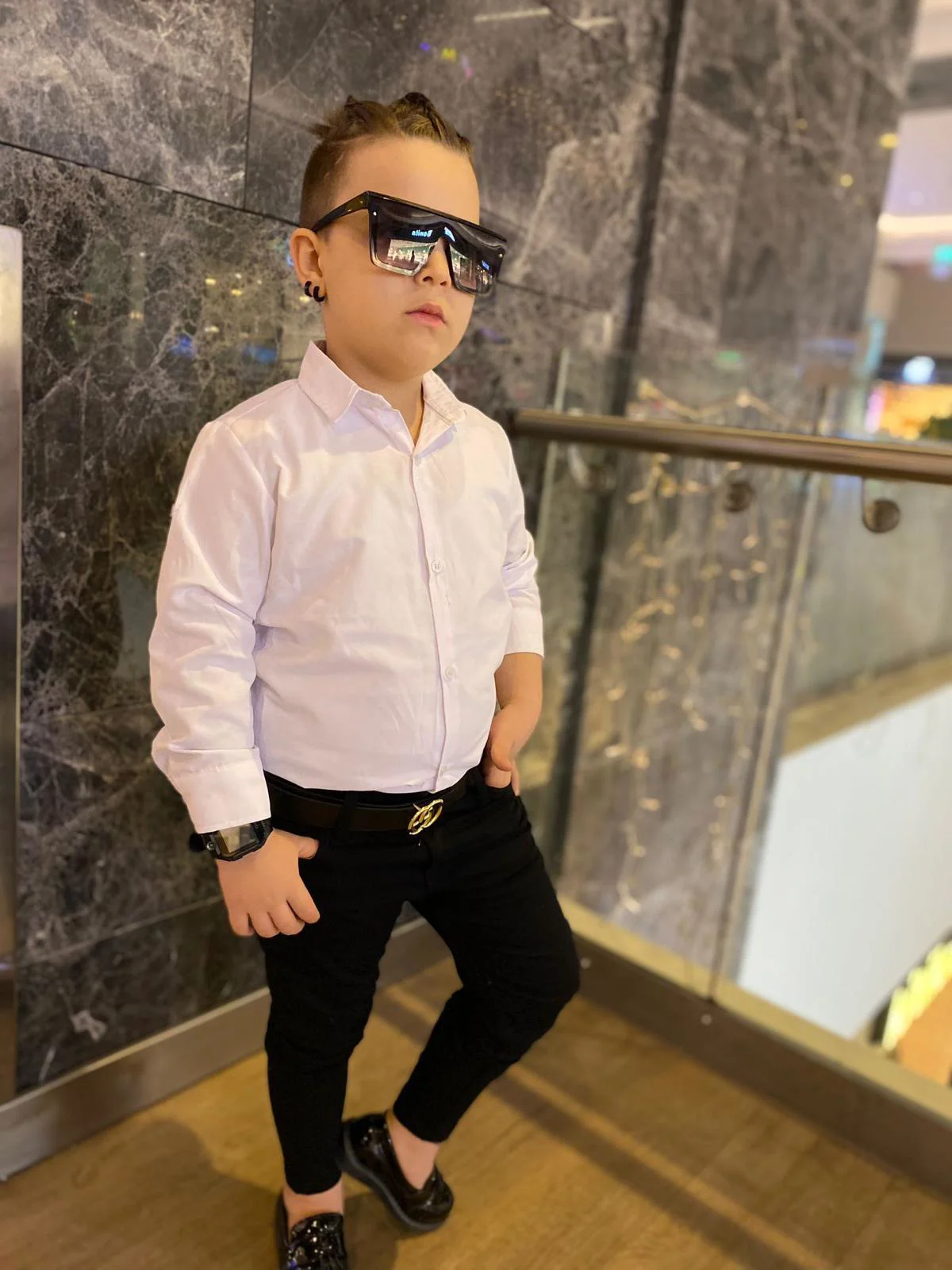 MODAVALS ERKEK ÇOCUK 3 PARÇA GABARDİN PANTOLON & GÖMLEK & KEMER K
