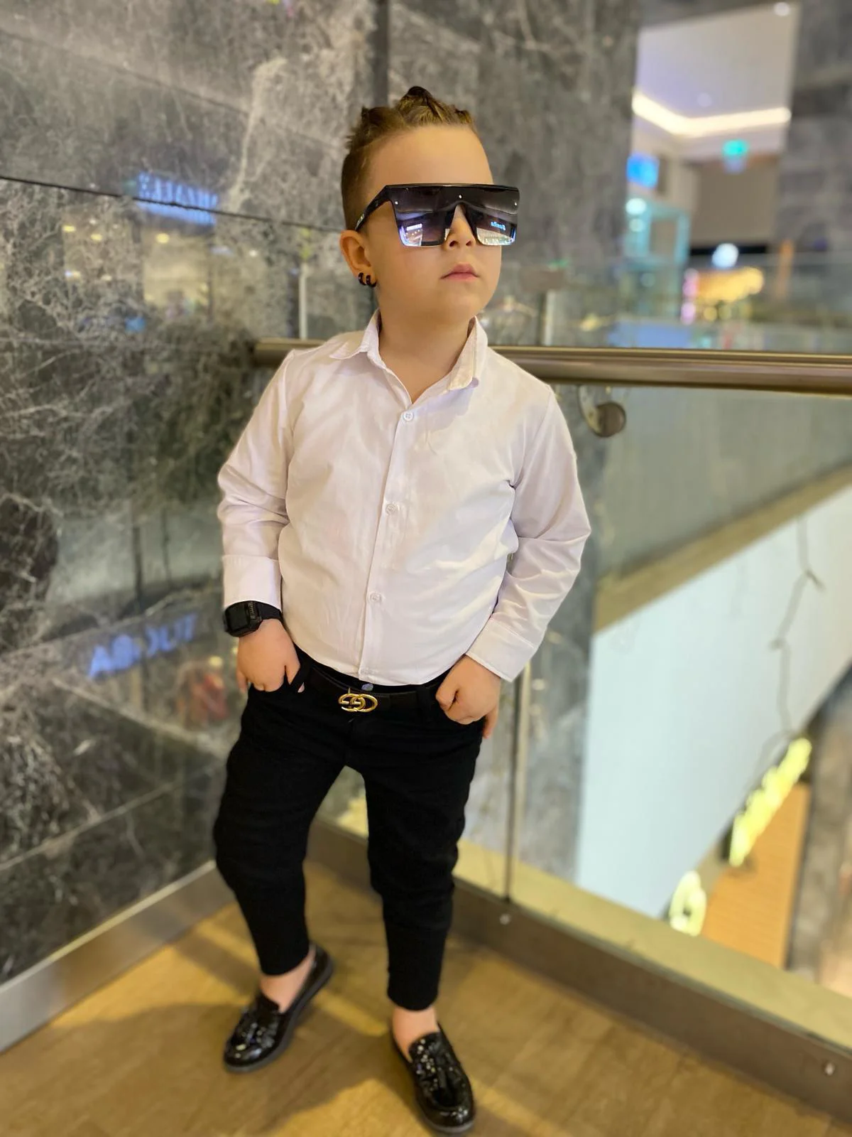 MODAVALS ERKEK ÇOCUK 3 PARÇA GABARDİN PANTOLON & GÖMLEK & KEMER K