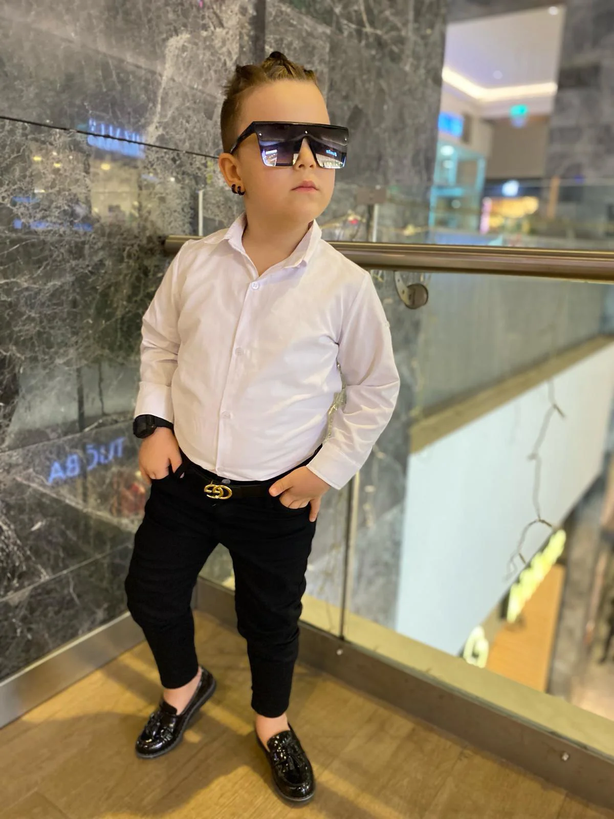 MODAVALS ERKEK ÇOCUK 3 PARÇA GABARDİN PANTOLON & GÖMLEK & KEMER K