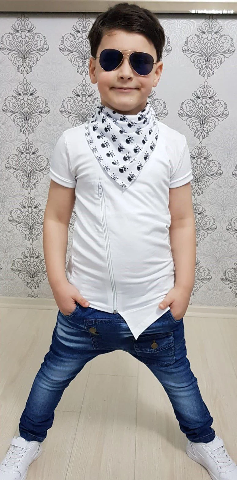 MODAVALS FERMUAR DETAYLI 3 PARÇA ERKEK ÇOCUK KOT TAKIM